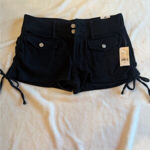 PacSun Black Low Waist Jean Shorts